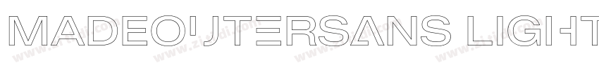 MADEOuterSans light字体转换